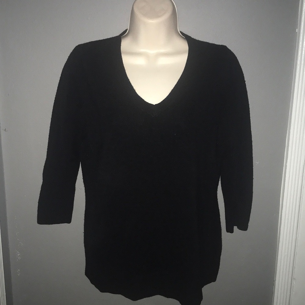 Black V-Neck Sweater